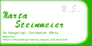 marta steinmeier business card
